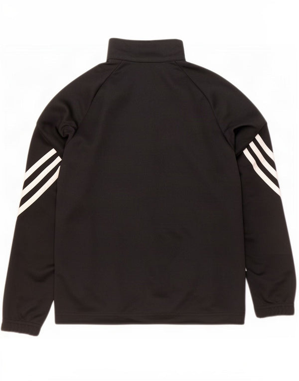 Adidas Boys Climalite Trening Top Jachetă 9-10 ani poliester negru