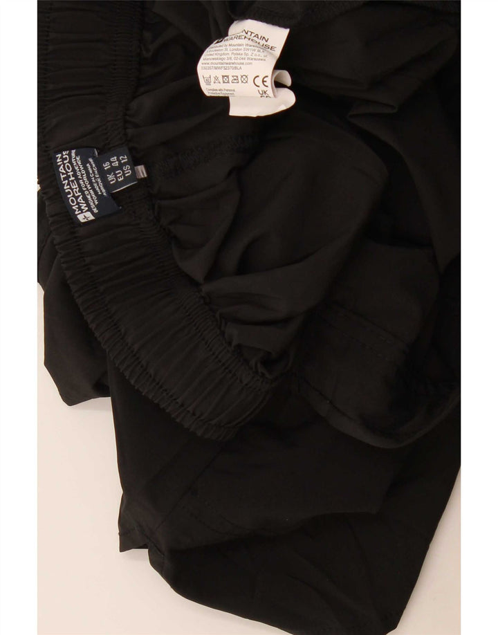 Mountain Warehouse Pantaloni scurti sport pentru femei UK 16 Poliester negru mare