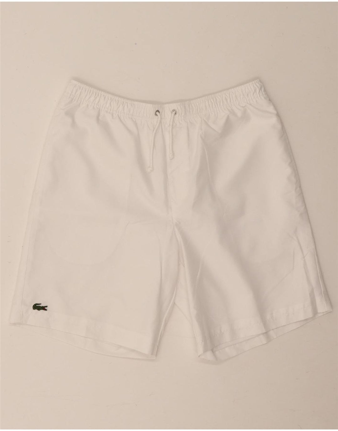 Pantaloni scurți sport pentru bărbați Lacoste Mărimea 4 Poliester alb mediu