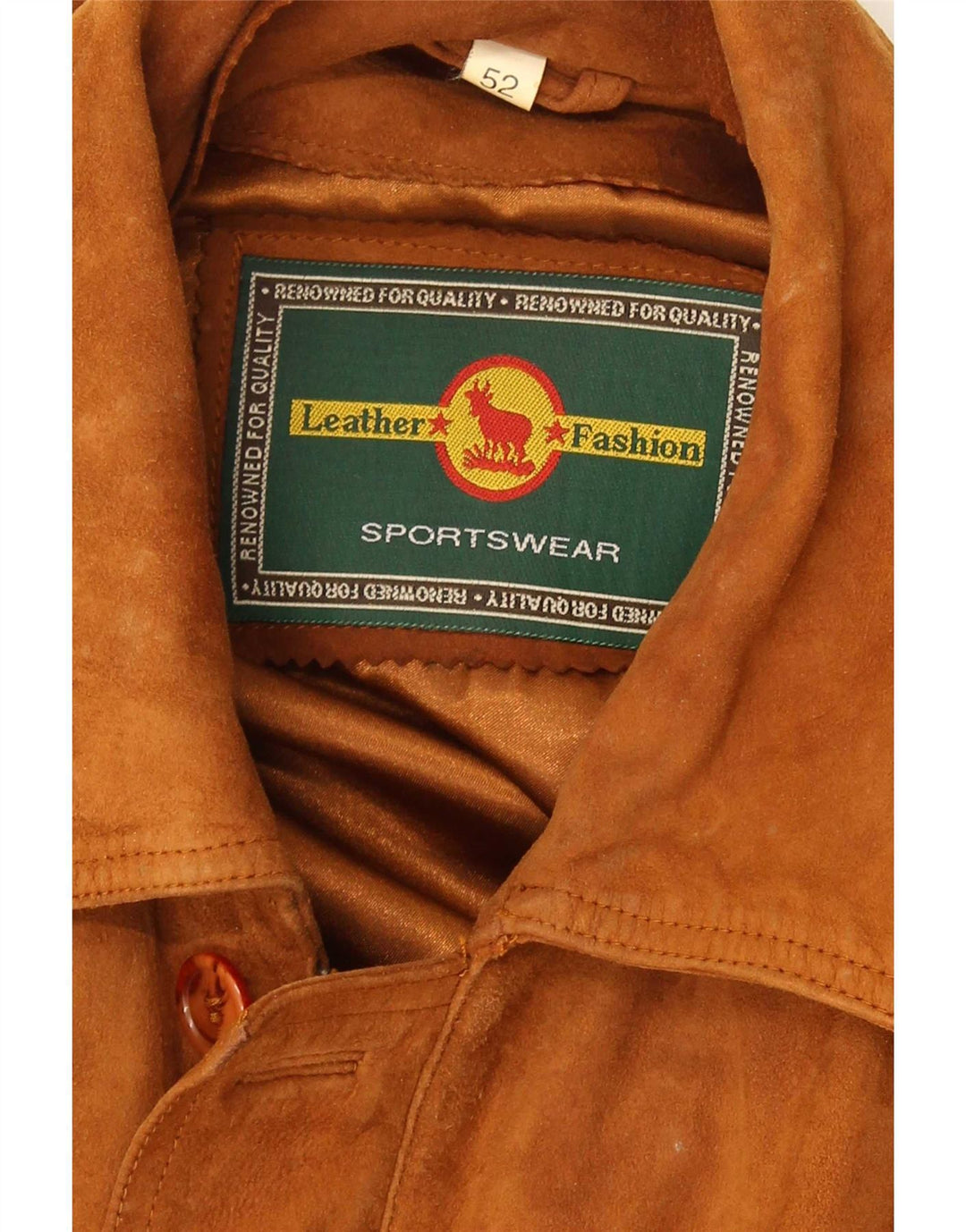 Jachetă vintage pentru bărbați din piele intoarsa IT 52 XL din piele maro
