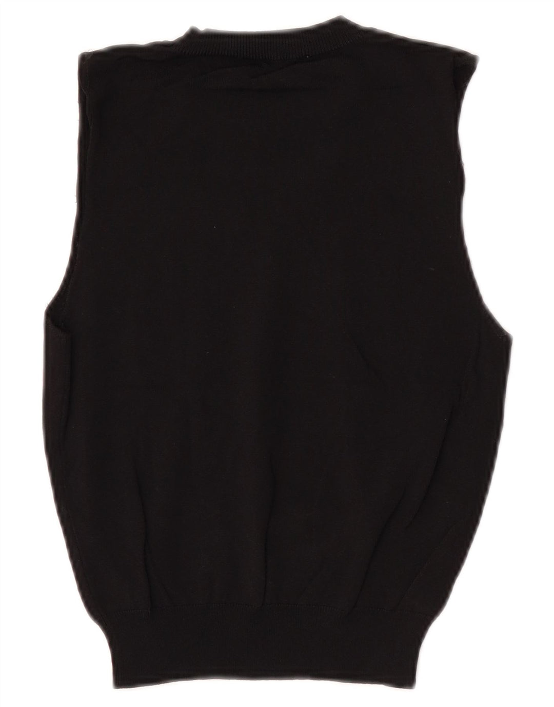 Zara femei Crop Vest Tank Top UK 8 Poliester negru mic