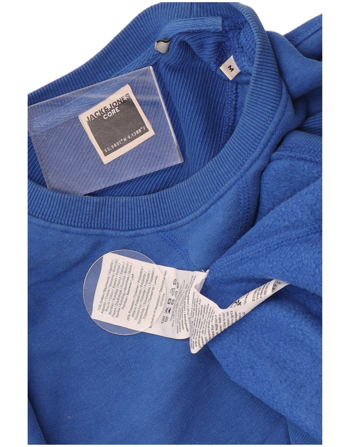 Pulover Jack & Jones pentru bărbați, bumbac albastru mediu