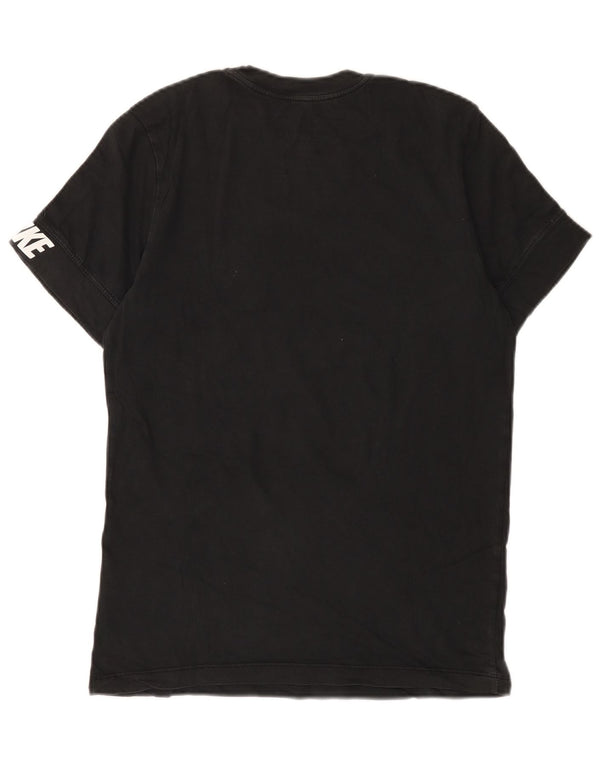 Tricou grafic Nike pentru bărbați Top mic, negru, bumbac