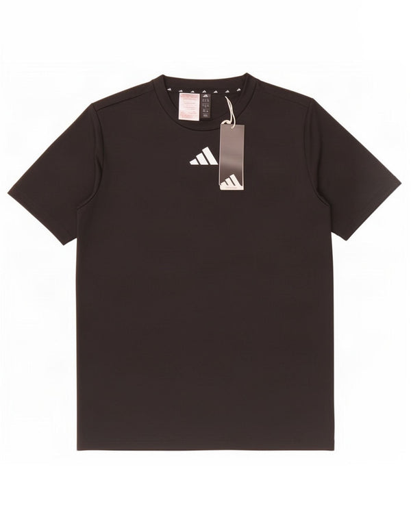 Tricou Adidas Climacool pentru baieti Top 13-14 ani poliester negru