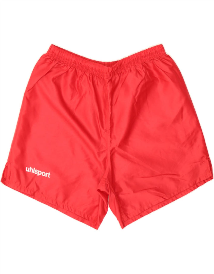 UHLSPORT Mens Sport Shorts Large Red Polyamide Vintage Uhlsport and Second-Hand Uhlsport from Messina Hembry 
