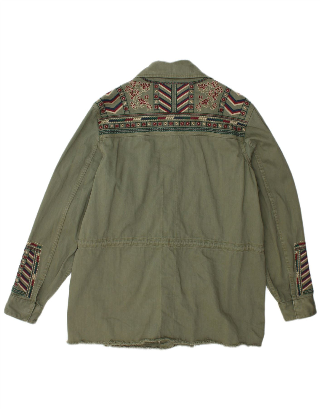 SUPERDRY Jachetă militară largi pentru femei UK 12 Medium Green Fair Isle