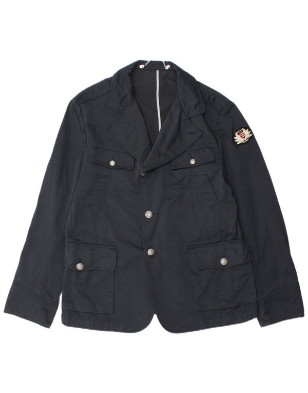 Historic Research Jachetă pentru bărbați Blazer Utility UK 42 XL Bleumarin Poliamidă