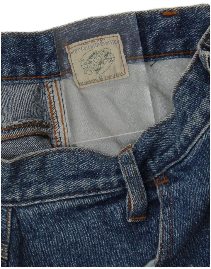Fusta de blugi pentru femei BENETTON Medium W28 Blue