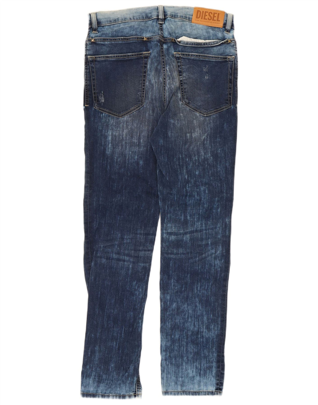 Diesel Băieți Blugi Distressed drepte 13-14 ani L30 L28 Bumbac albastru