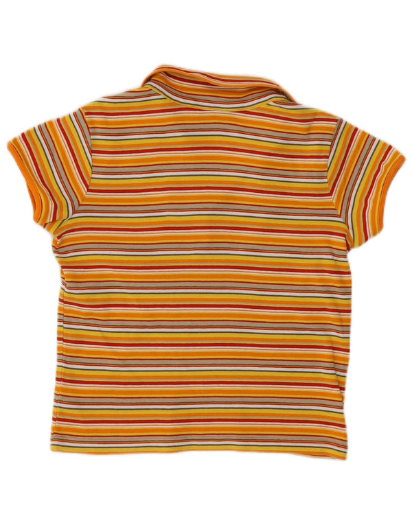 Tricou polo S.Oliver pentru femei UK 14 mare, bumbac cu dungi galbene