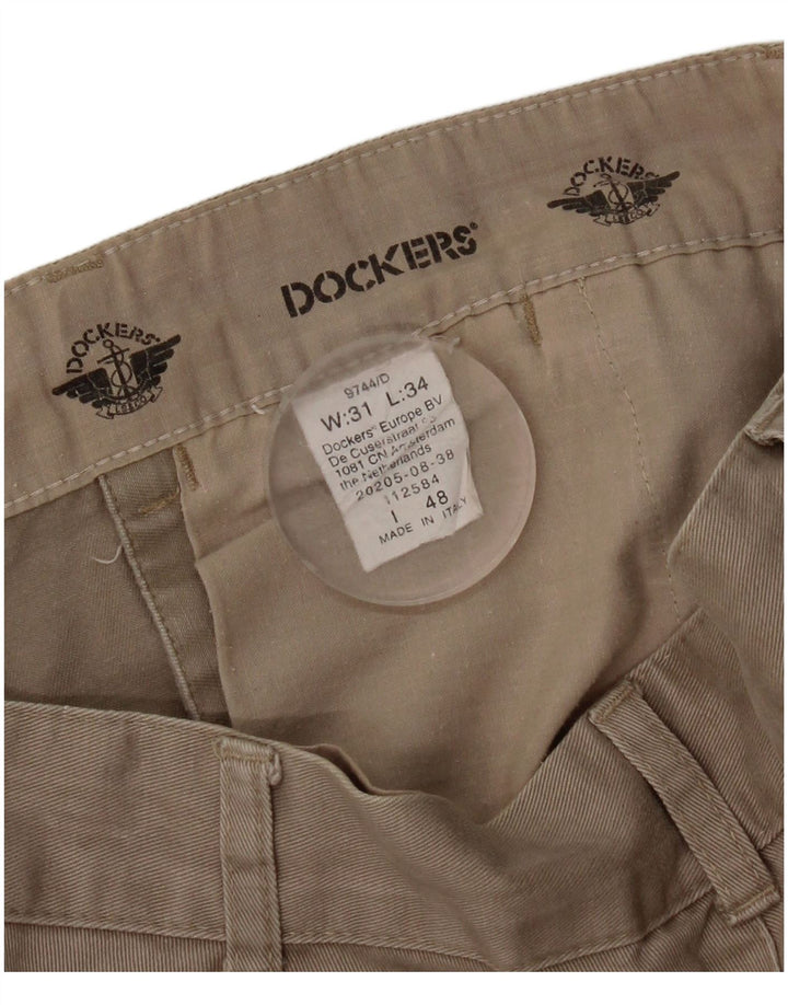 Pantaloni Chino Drepți Dockers Bărbați L31 L27 Bej