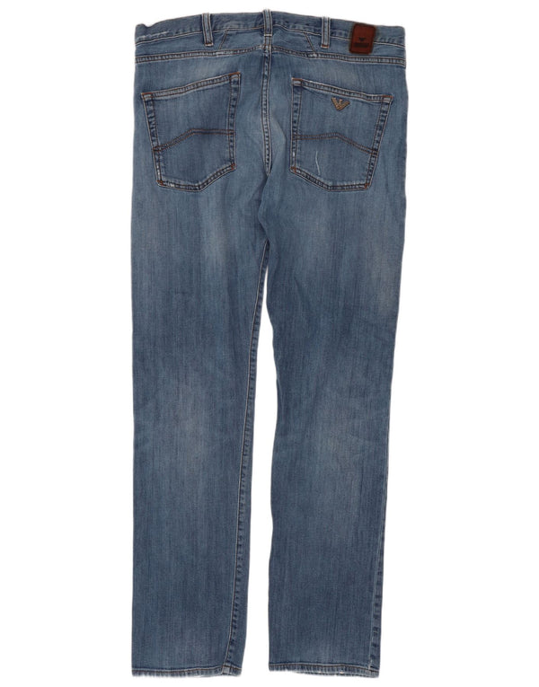 Blugi slim pentru bărbați Armani W34 L30 Bumbac albastru
