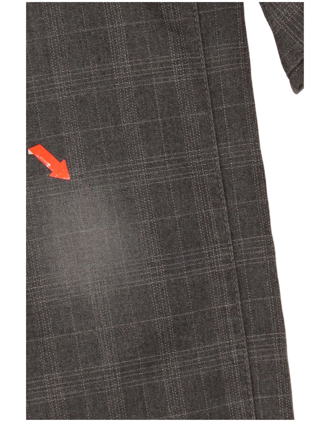 Pantaloni casual subțiri pentru femei Gas W28 L32 poliester cu carouri gri