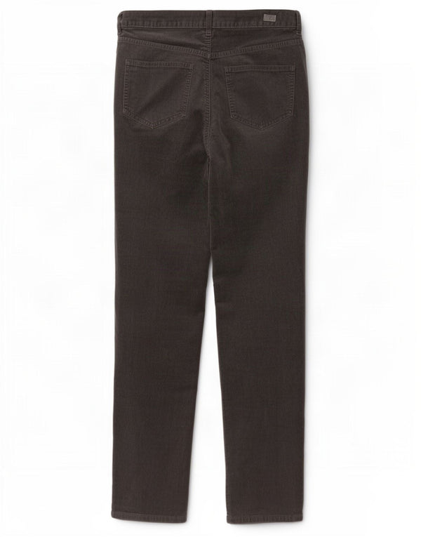 Marks & Spencer Pantaloni slim din velur pentru femei UK 12 Medium W28 L29 Gri