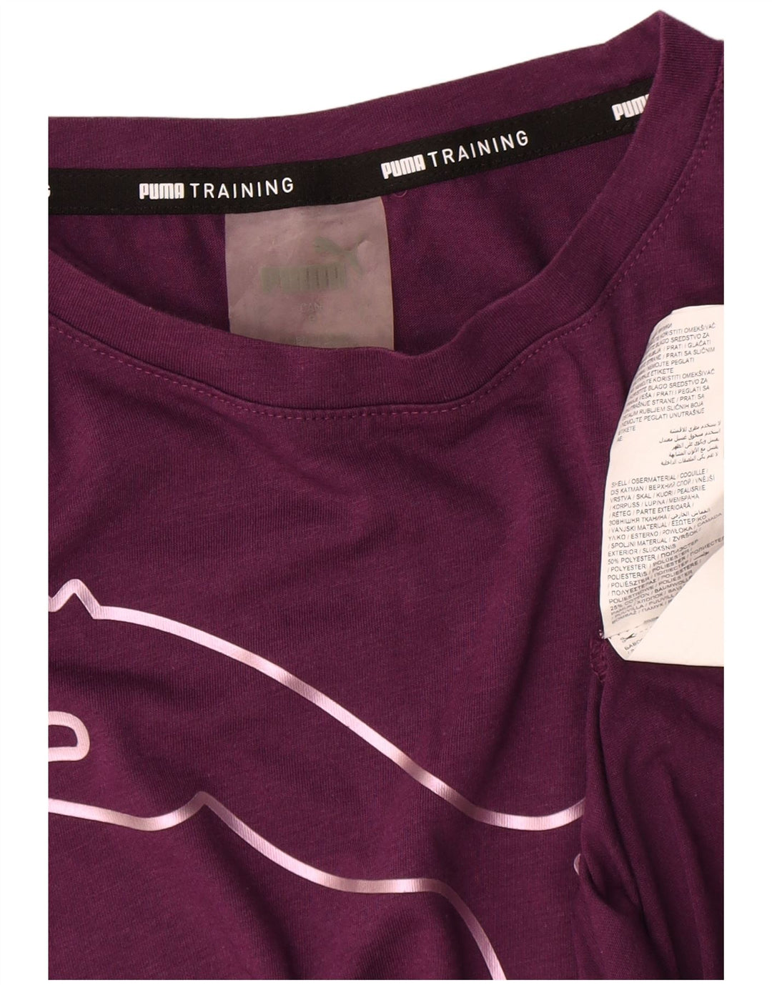 Tricou grafic Puma pentru femei Top UK 16 Large Violet Poliester