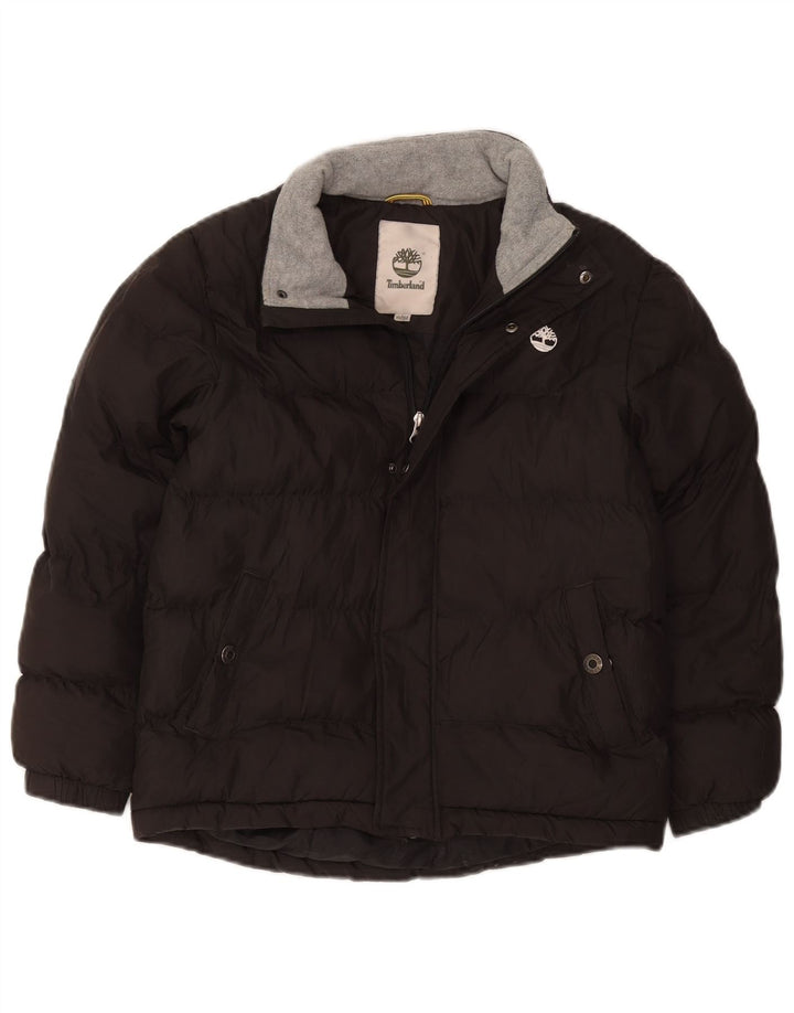 Jachetă căptușită pentru băieți Timberland 9-10 ani poliester negru