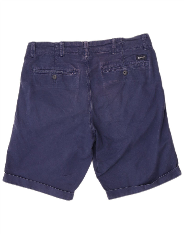 Pantaloni scurți chino pentru bărbați Woolrich W30, bumbac, albastru bleumarin mediu