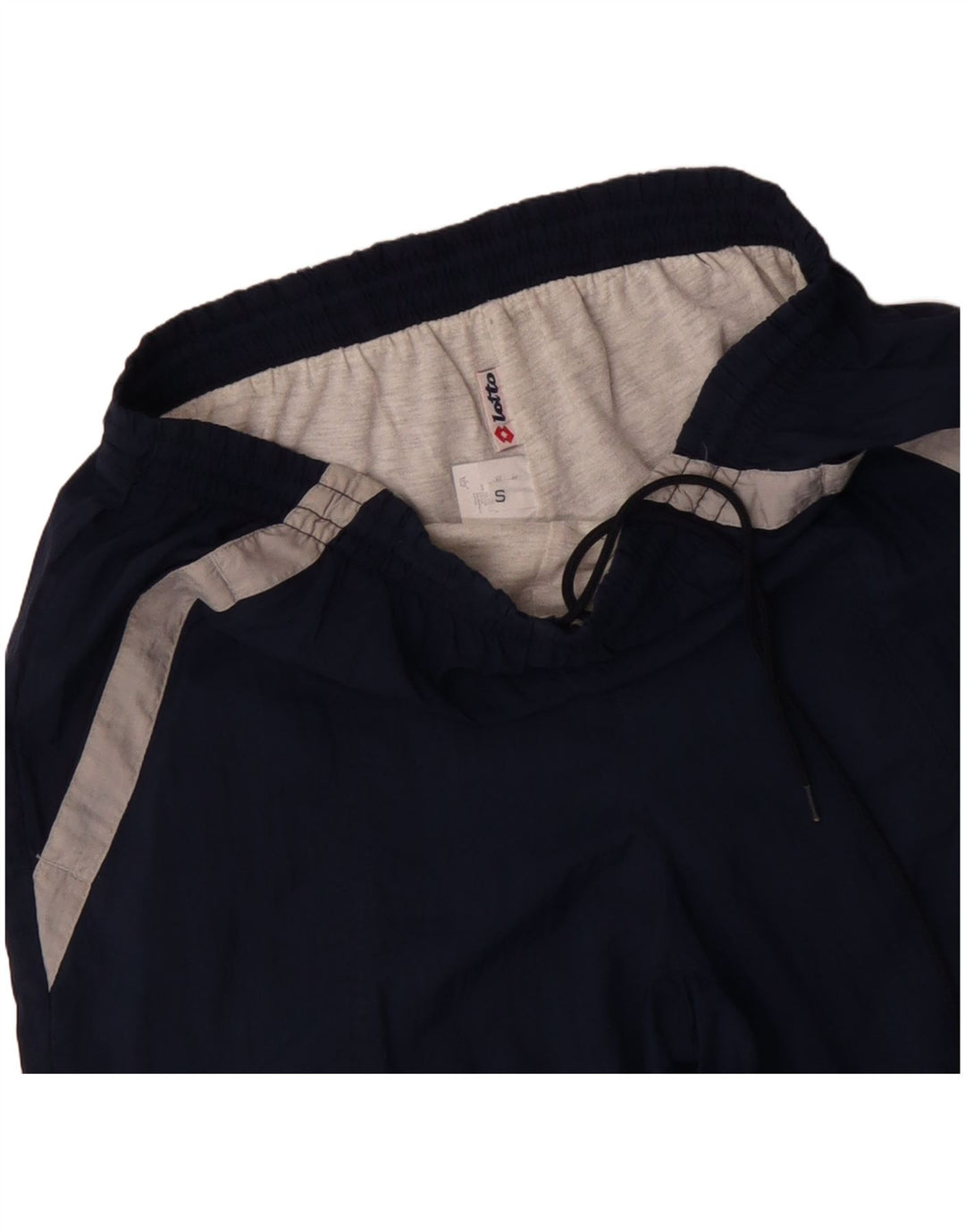 Pantaloni de trening LOTTO pentru bărbați, mici, albastru, poliester color bloc