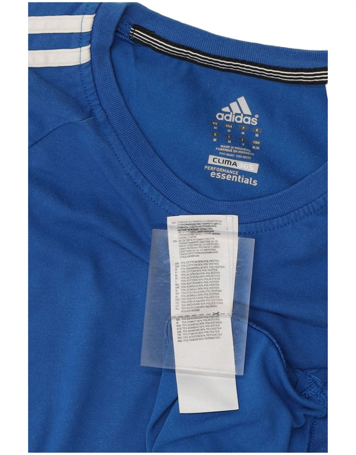 Tricou ADIDAS Clima 365 pentru bărbați, bumbac mediu albastru