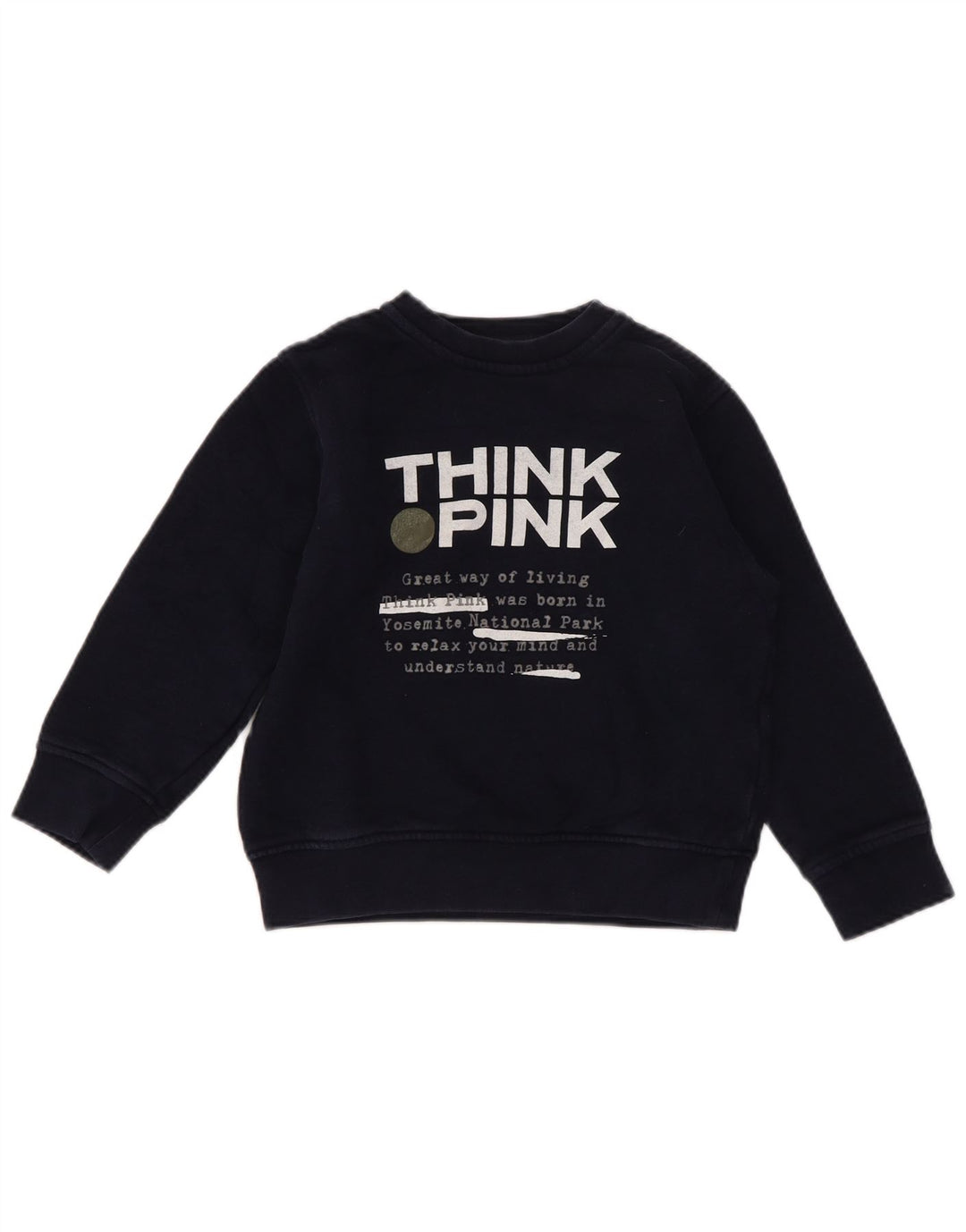 Pulover pentru băieți Think Pink, cu croiala normală, 4-5 ani, bleumarin
