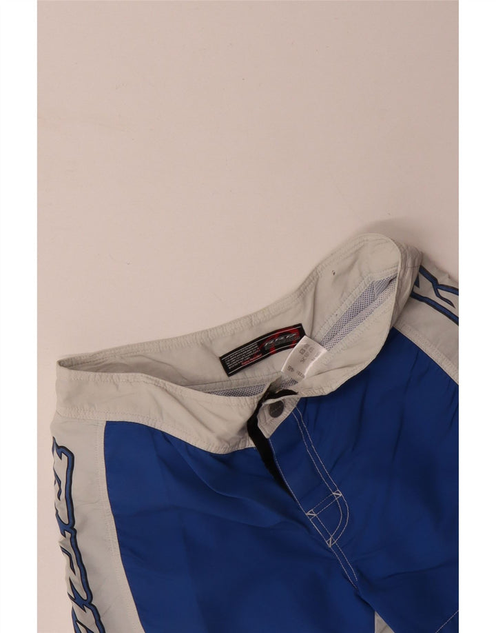 Pantaloni scurți de înot grafic RRD pentru bărbați IT 46 Small Blue Colorblock Poliester