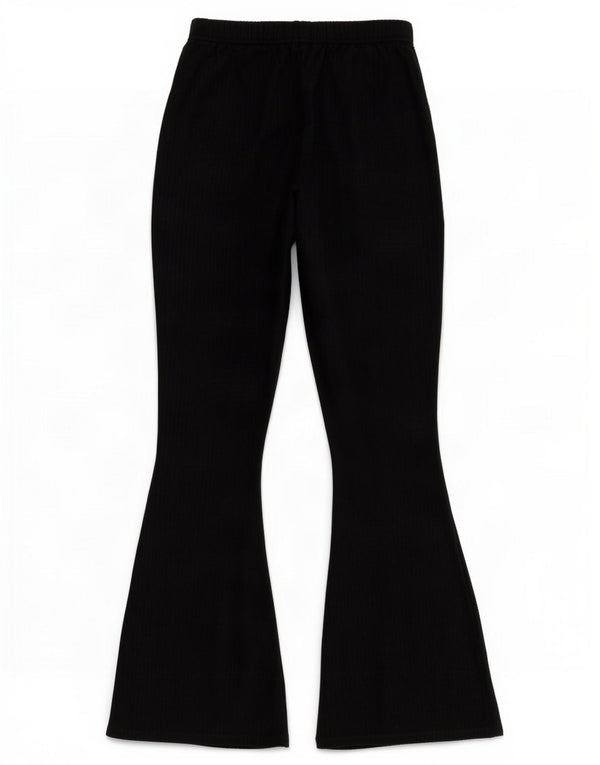 Urban Outfitters Pantaloni casual pentru femei Flare din velur Medium L30 L32 Negru