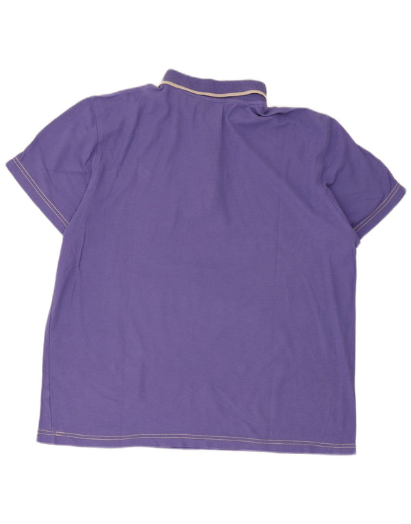 Tricou polo pentru bărbați Lotto 2XL bumbac violet