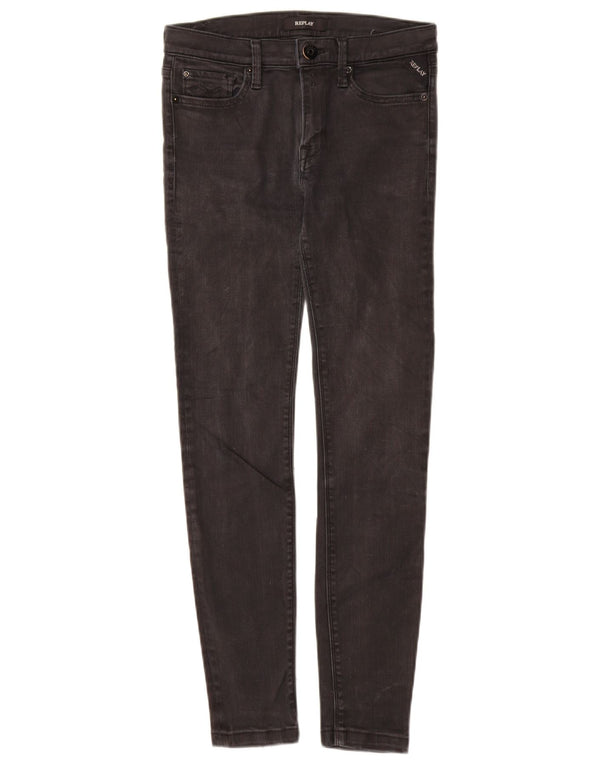 Blugi skinny JOI pentru femei Replay W28 L29 negri