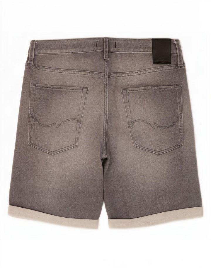 Pantaloni scurți din denim Jack & Jones pentru bărbați, mediu W34, bumbac gri