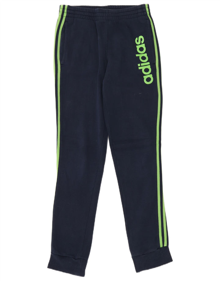 Pantaloni de trening grafic pentru bărbați ADIDAS Pantaloni de jogging mici Bumbac bleumarin