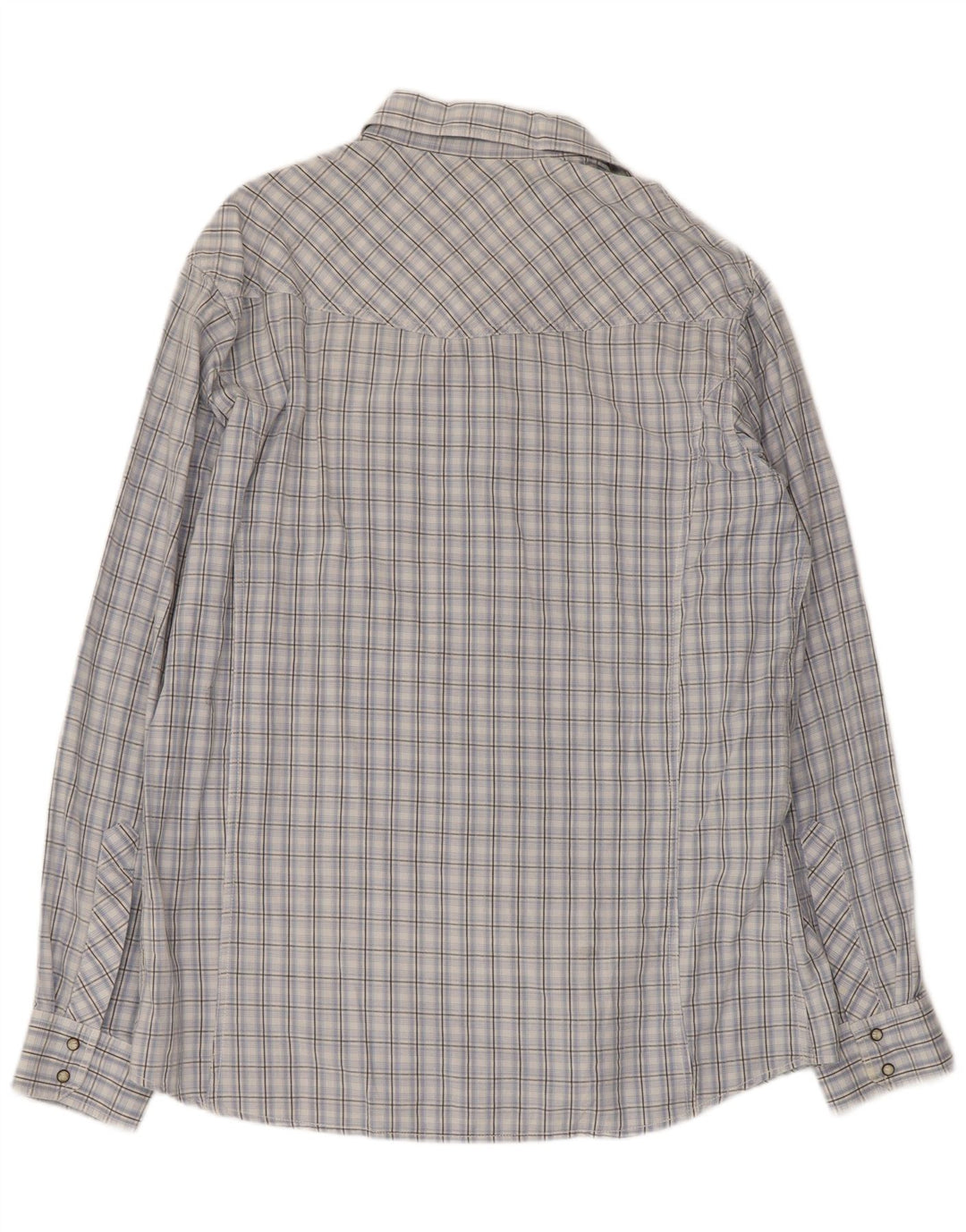 Cămașă pentru bărbați Marlboro Classics 2XL, bumbac cu check albastru