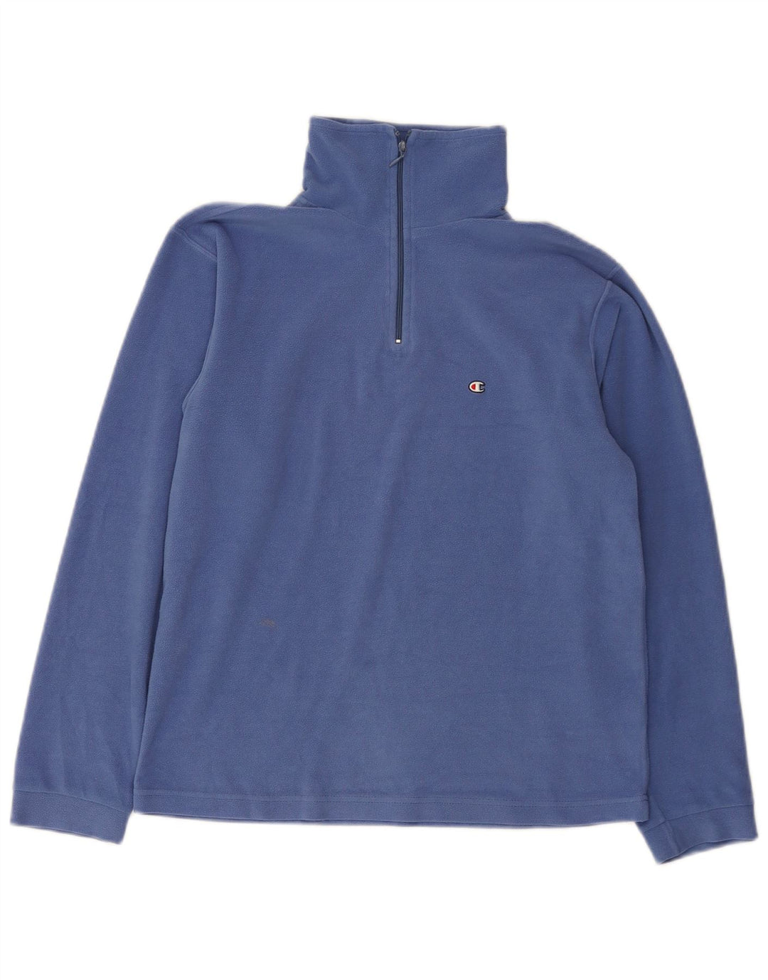 Pulover fleece pentru băieți CHAMPION, cu fermoar, 13-14 ani, albastru bleumarin, poliester
