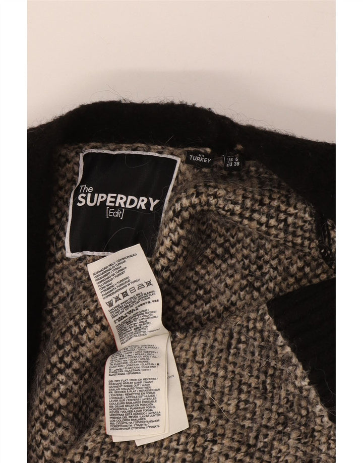 Pulover cardigan supradimensionat pentru femei Superdry UK 10 Small Black