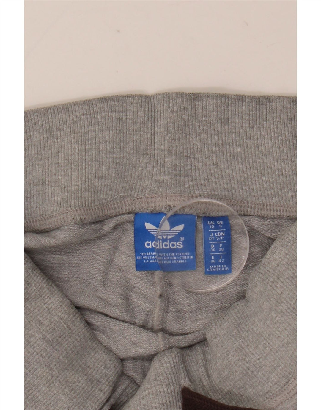 Pantaloni de trening Adidas pentru femei UK 10 Small Gri Flecked
