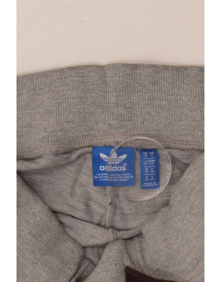 Pantaloni de trening Adidas pentru femei UK 10 Small Gri Flecked