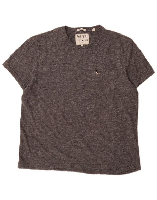Tricou Jack Wills pentru bărbați Slim Fit Top 2XL bumbac gri