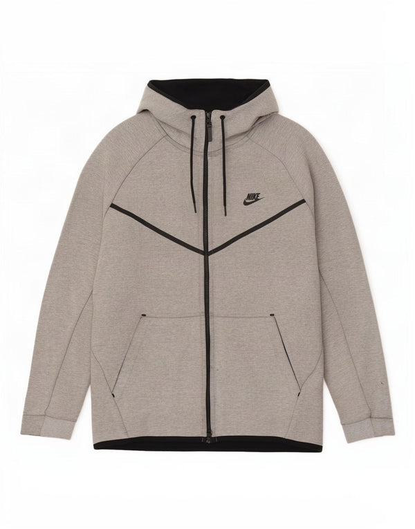 Pulover Nike pentru bărbați, cu fermoar, XL, bumbac gri