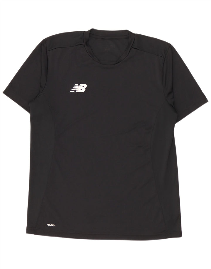 Tricou grafic pentru bărbați NEW BALANCE Top Mediu Negru Poliester
