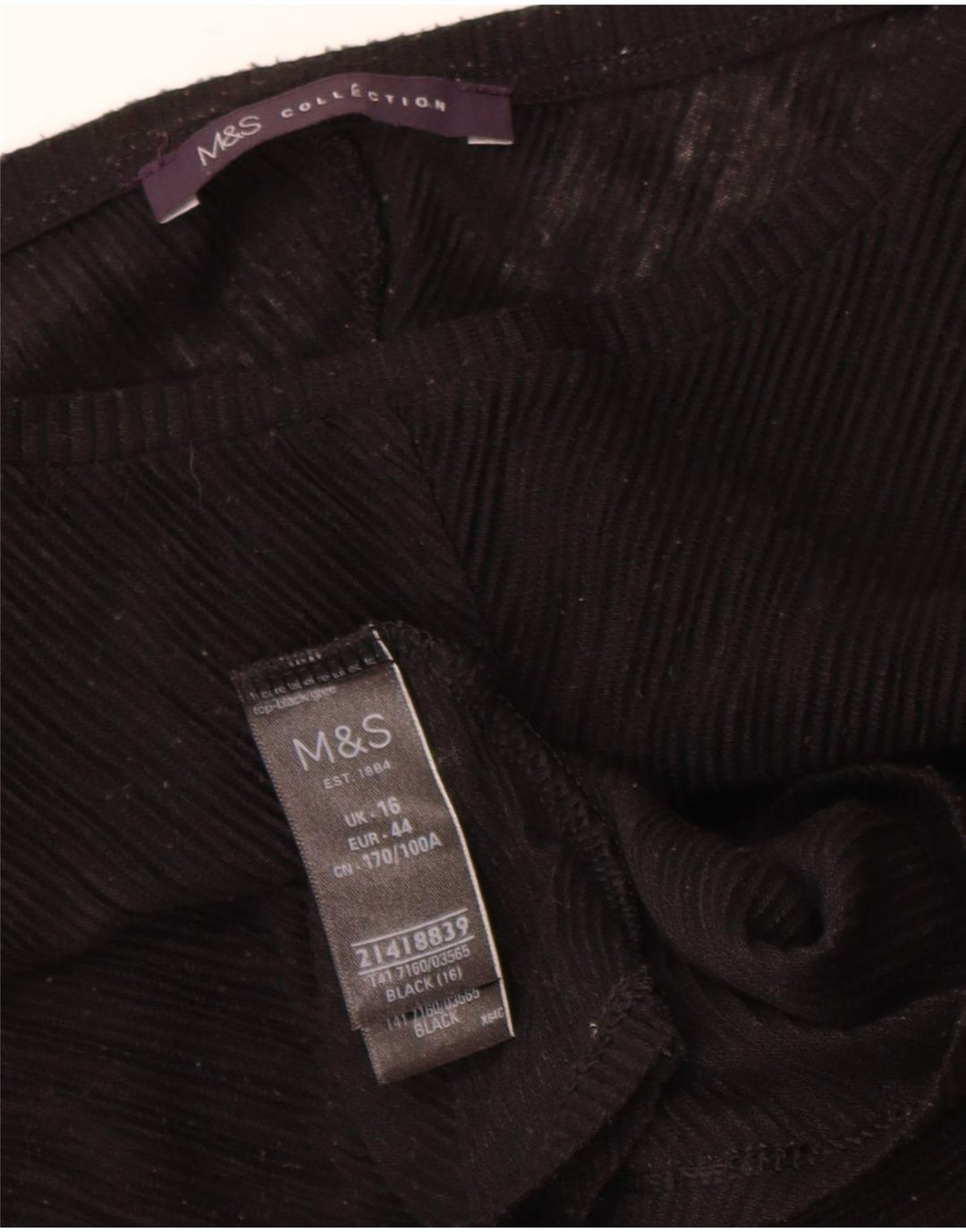 Bluză pentru femei Marks & Spencer UK 16 Poliester negru mare