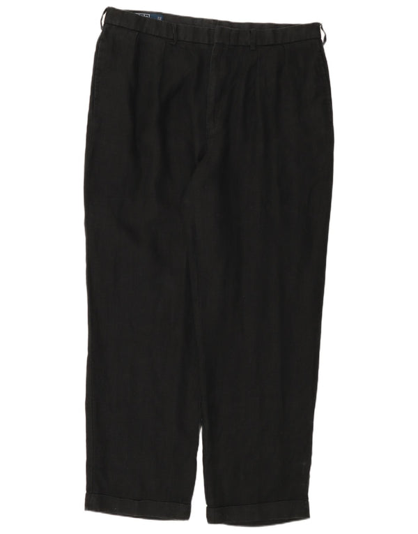 Pantaloni chino drepți Polo Ralph Lauren pentru bărbați L38 L32 in negru