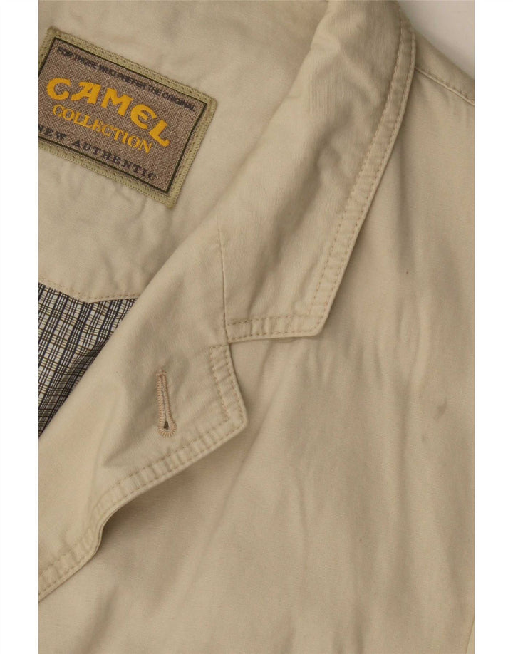 Jachetă pentru bărbați Camel Active cu 3 nasturi, UK 40, bumbac, bej, mare