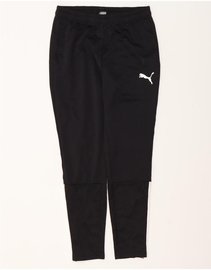 Pantaloni de trening Puma pentru bărbați, negru mediu, poliester color bloc