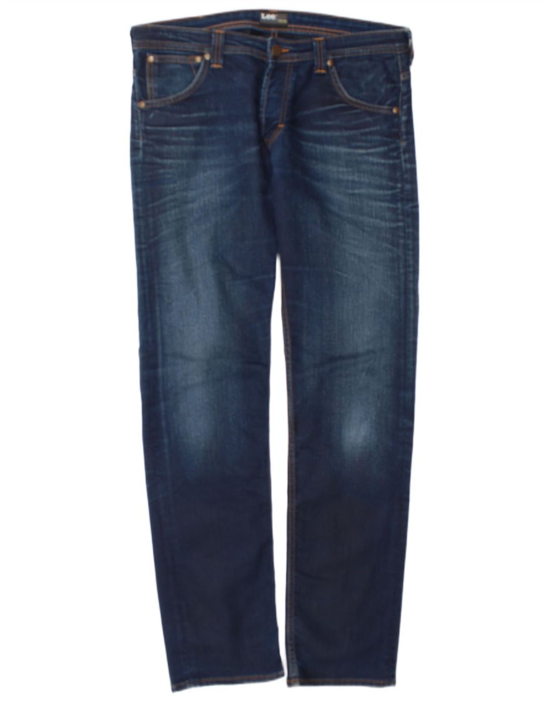 Blugi Lee Powell Slim pentru bărbați W36 L34, bumbac bleumarin