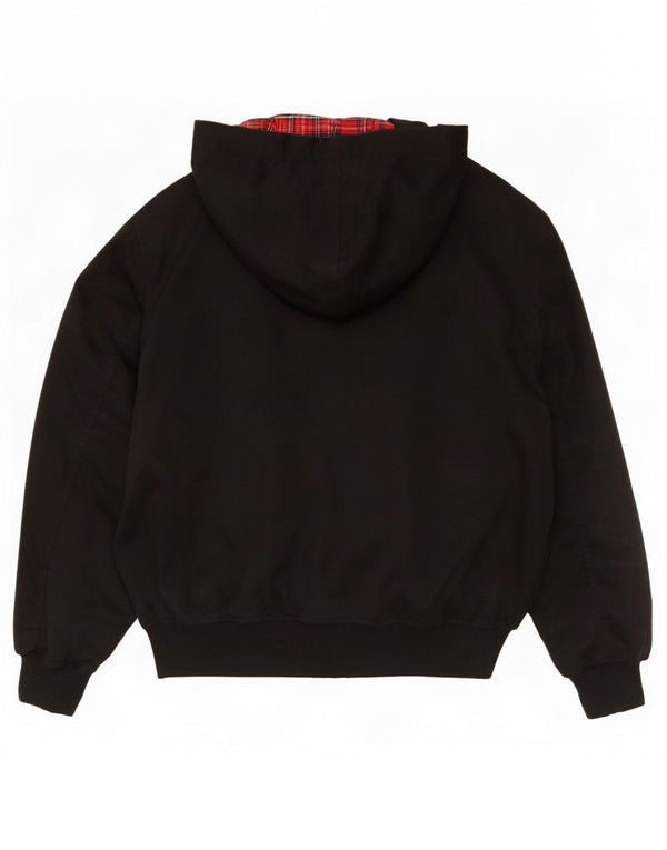 Bomber vintage pentru bărbați cu glugă UK 36 Poliester negru mic