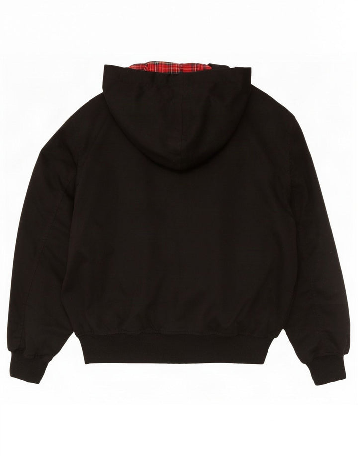 Bomber vintage pentru bărbați cu glugă UK 36 Poliester negru mic