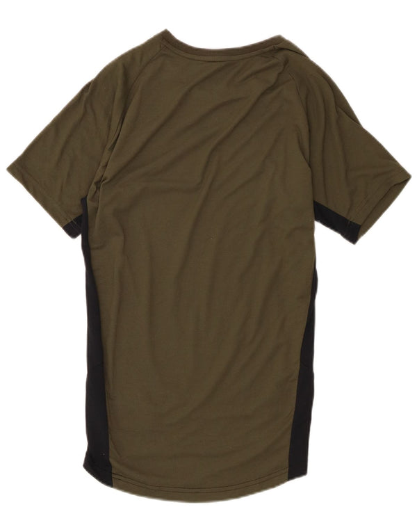 Tricou pentru bărbați Puma Top Small Kaki Colorblock Poliester