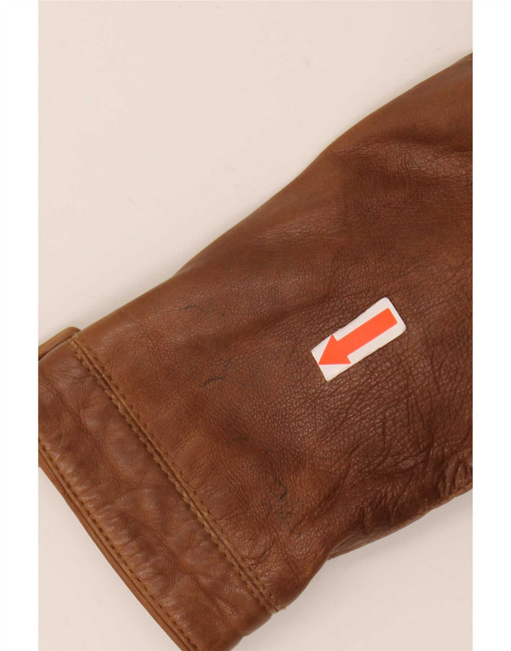 Massimo Dutti Jachetă de piele pentru motociclist pentru femei UK 10 Small Brown