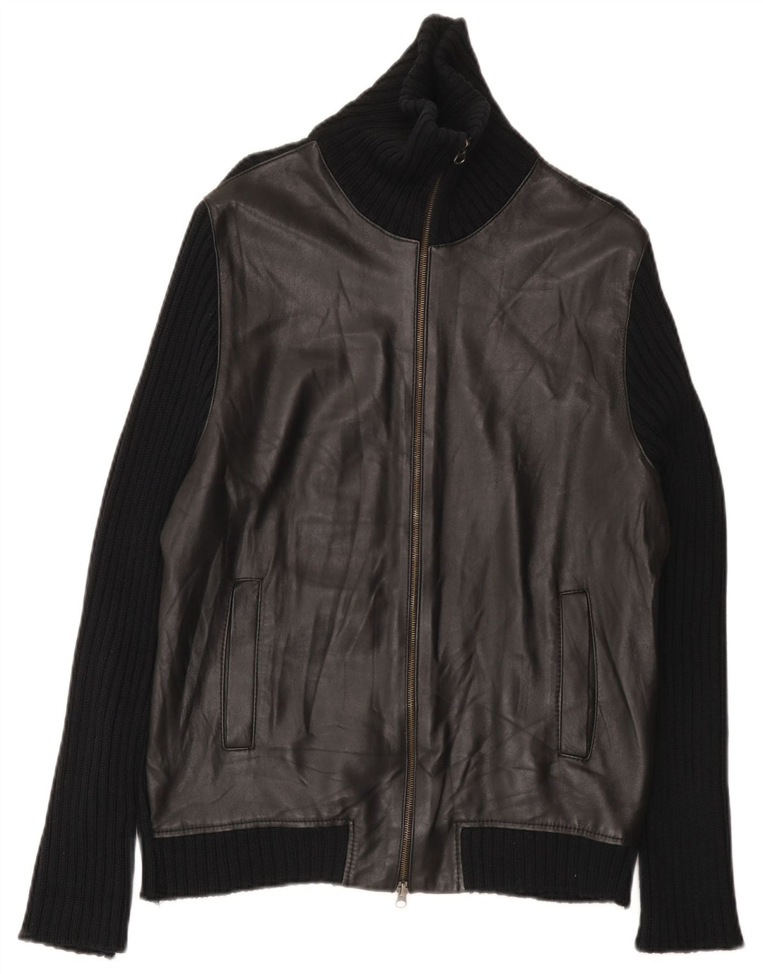 Pulover cardigan pentru bărbați Zara, mare, negru, bumbac