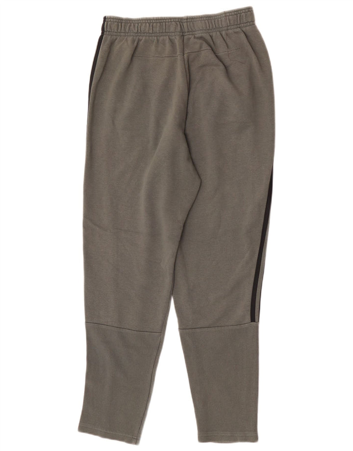 Pantaloni de trening Adidas pentru bărbați, bumbac gri mediu