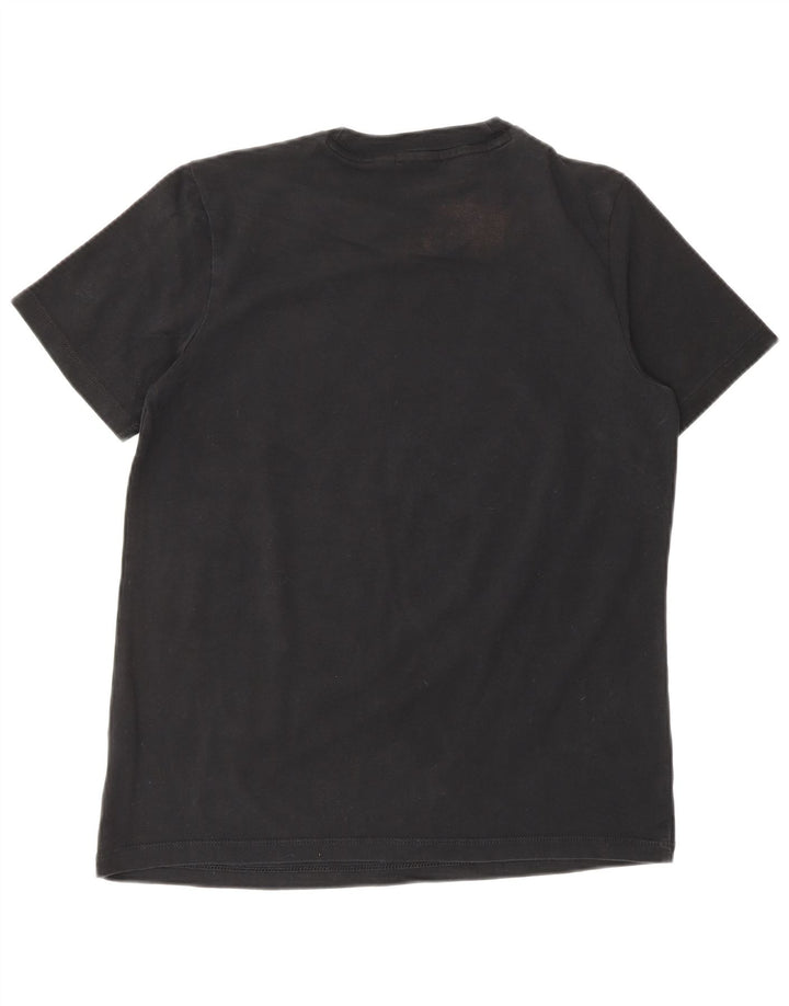 ADIDAS Womens Graphic T-Shirt Top UK 12 Medium  Black